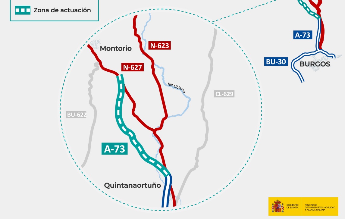 Local Burgos Mitma formaliza las obras de un nuevo tramo de la autovía